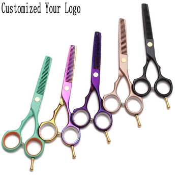 

C1104 5.5" JP Stainless Customized Logo Cutting Shears Thinning Scissors Professional Hair Scissors Salon Hairdresser's Scissors