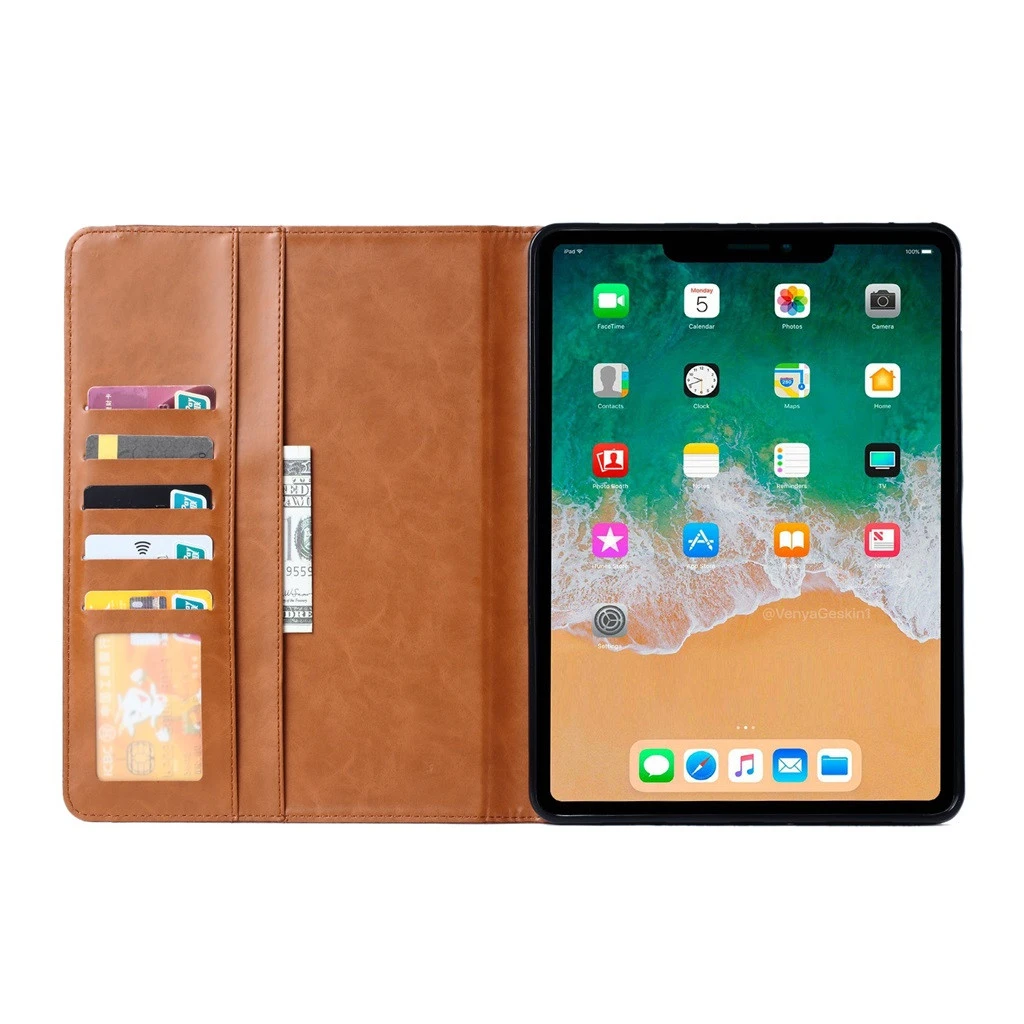 High Quality Release Folio Leather Wallet Card Stand Case Cover Tablet Case For iPad Pro 11 Inch Tablet Accessories