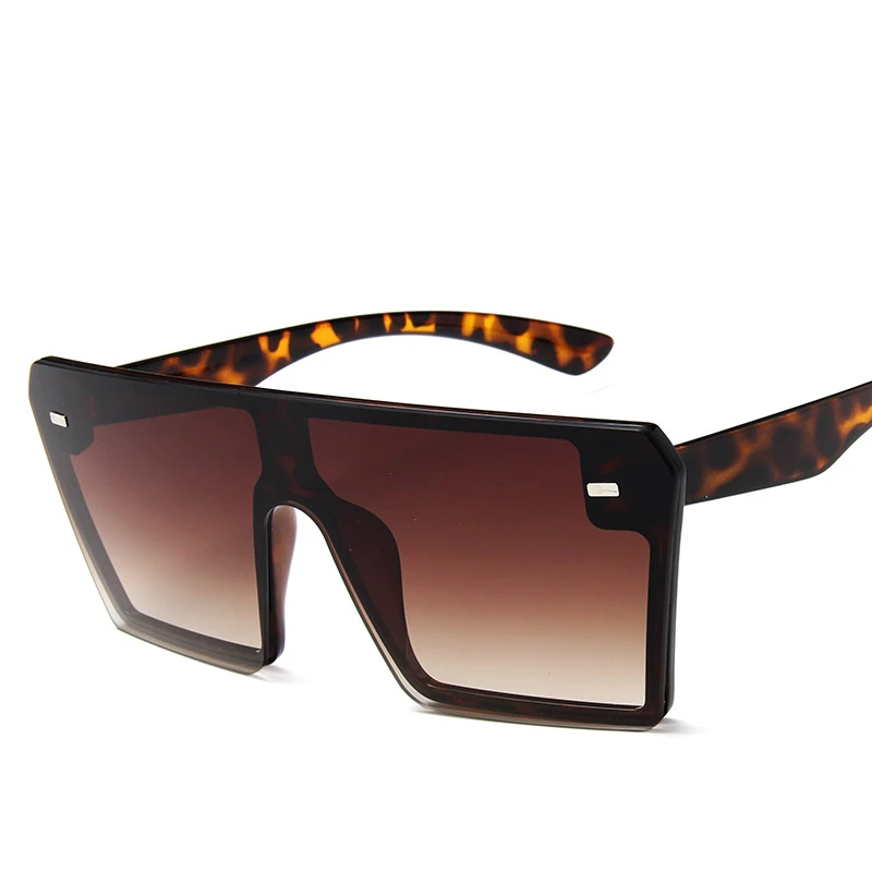 Новая мода негабаритных Квадратные Солнцезащитные очки для женщин LuxuryBrand конструкция с плоским верхом градиент солнцезащитные очки для женщин Для мужчин Óculos UV400