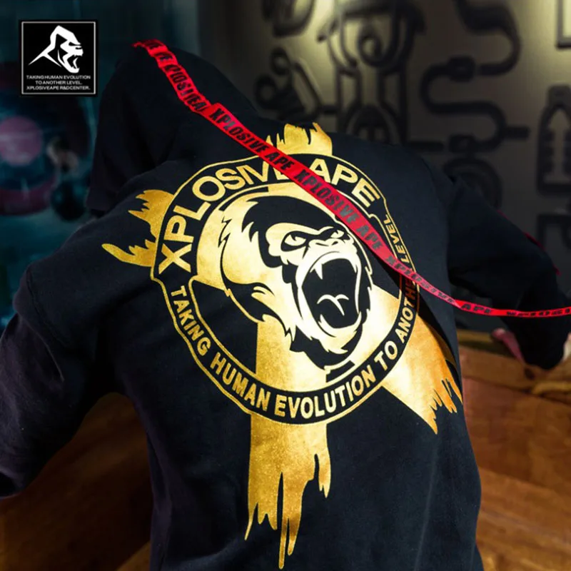 Мужская брендовая одежда фитнес-толстовки Singlets свитшоты брус, бодибилдинг фитнес мужские толстовки - Цвет: Sweater black
