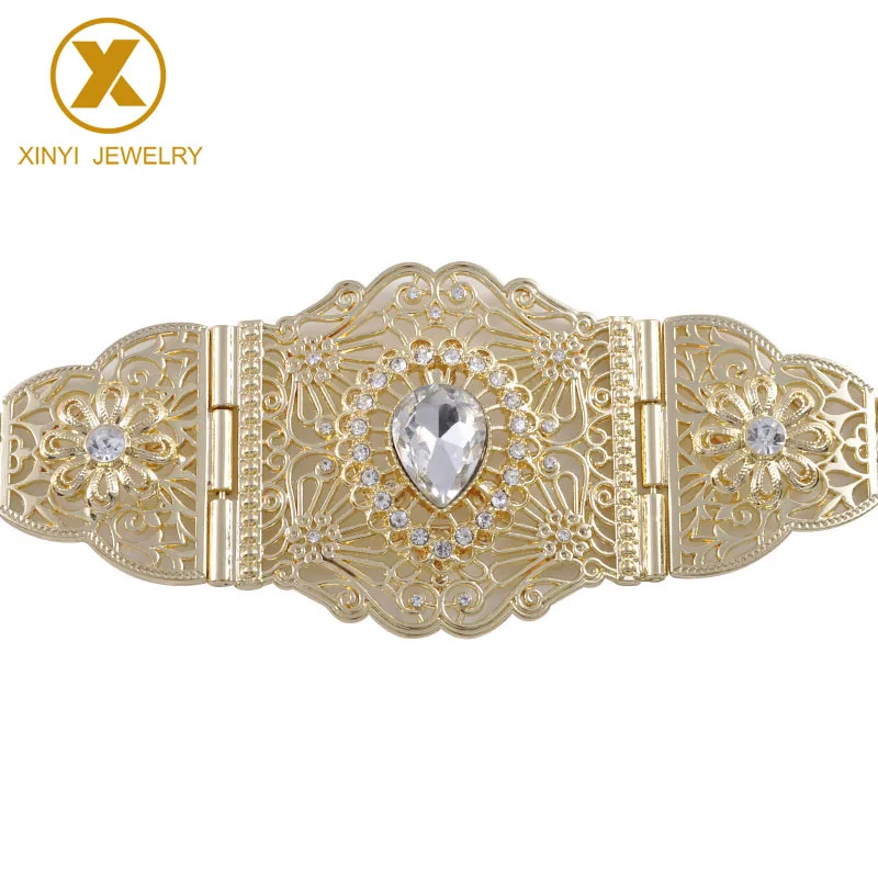 

Moroccan style of the latest hollow pattern metal belt wedding decorative belt