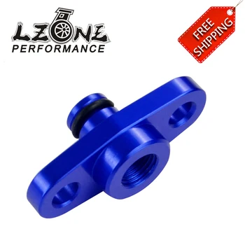 

FREE SHIPPING - 1/8 NPT Fuel Rail Pressure Regulator Adapter Blue for NISSAN TOYOTA SUBARU JR-FPA12