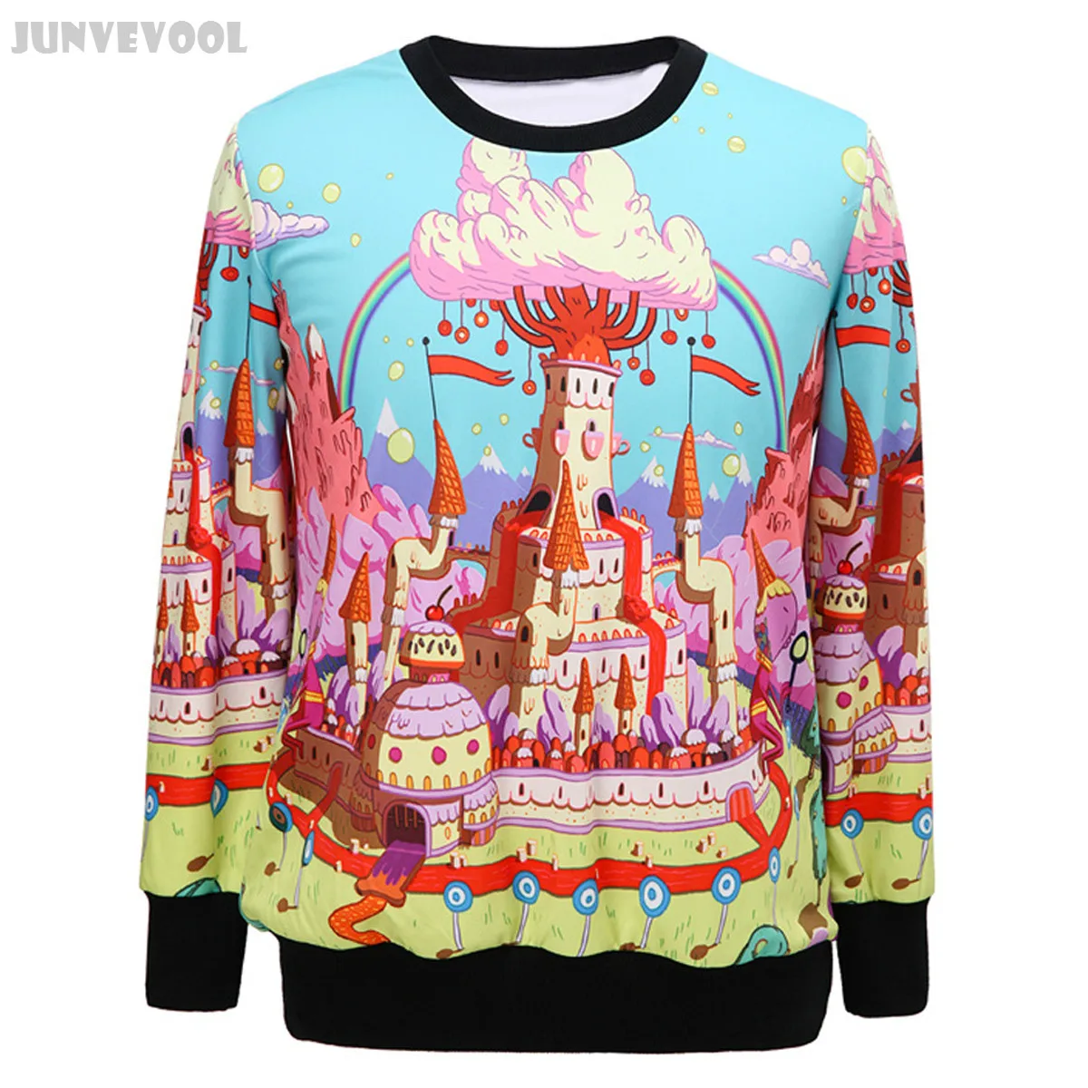 Moletom Kawaii Pink Sweatshirts Hoodies Casual Hooded Coats Pullover