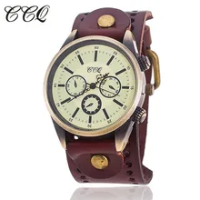 CCQ Model Classic Cow Leather-based Bracelet Watch Males Ladies Informal WristWatch Luxurious Quartz Watch Clock Hour Relogio Feminino 1531