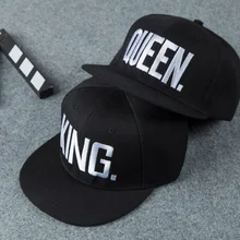 Бейсбольная кепка KING QUEEN, бейсболка для мужчин и женщин, козырек, кепка s dad Bone, белая, черная, для влюбленных, в стиле хип-хоп, Спортивная Кепка, кепки