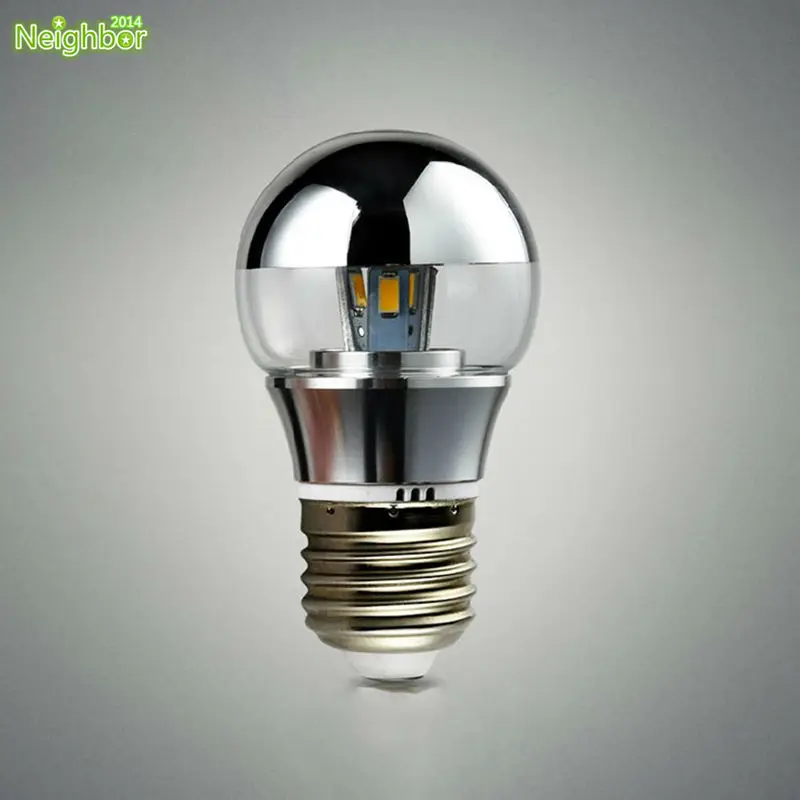 

Half Silvering Reflective Shadow 3/5/7W G45 LED SMD Light With Mirror E27 E14 Energy Saving Shadowless Lamp Bulbs Ball Bulbs