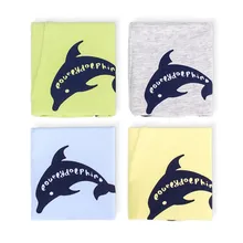 2 предмета, нижнее белье для мальчиков хлопковые однотонные трусики с рисунками боксеры короткие трусы шорты детские трусики для детей от 3 до 10 лет, Q1