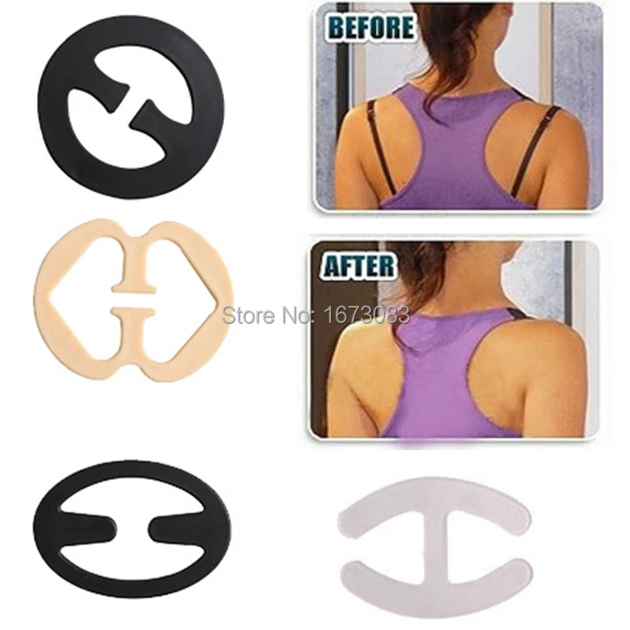 Women Intimate accessories Plastic Anti slip Bra Buckle Strap Control bra Clip Invisible