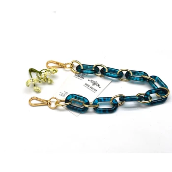 

MM FOND Big Size Leopard Resin Fashion Bag Strap Chic Lady Thick Shoulder Bag Belts Length Can Custom Made Silver Or Gold Is Ok