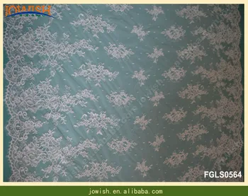 

Gorgous 3meters/pc Off White Lace Fabric, Corded Cord French Bridal Lace Fabric high quality For Wedding Dress Guipure Lace