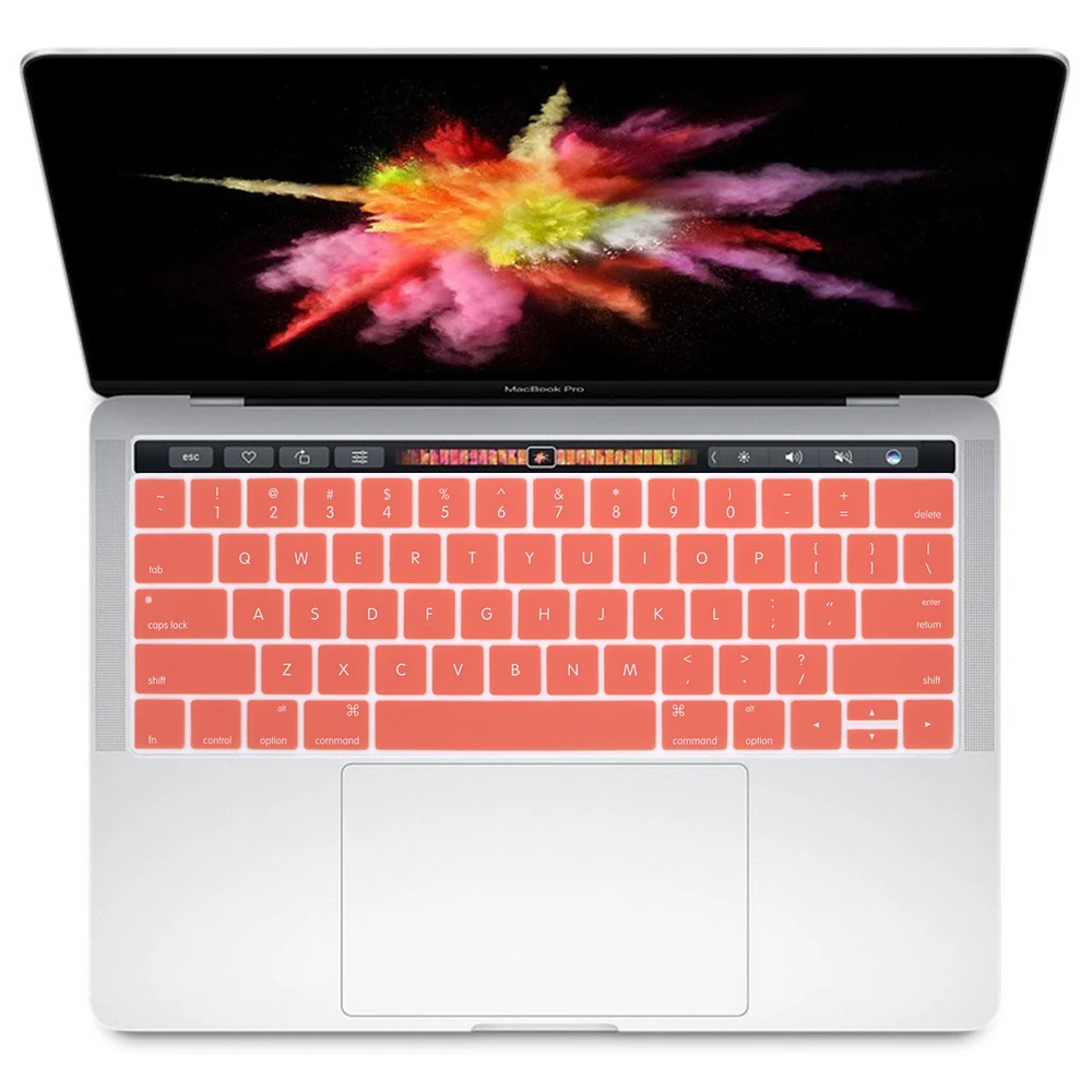Мягкий силиконовый чехол для клавиатуры Apple New Macbook Pro 13 3 дюйма A1706 и 15 4 A1707 2017