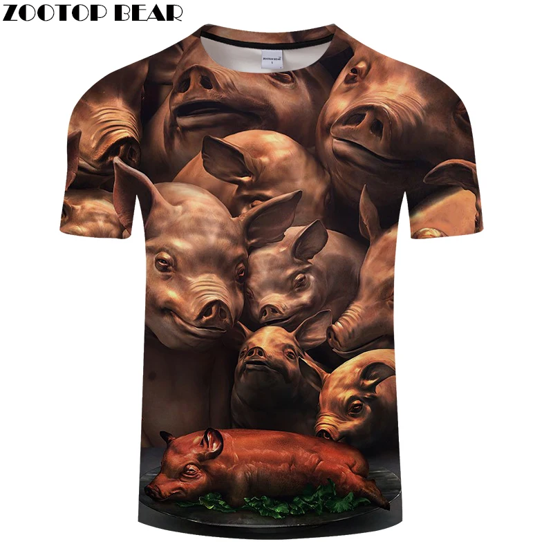 Animal Printed t shirt 3d Cloth Men tshirt Casual Tees Short Sleeve Top