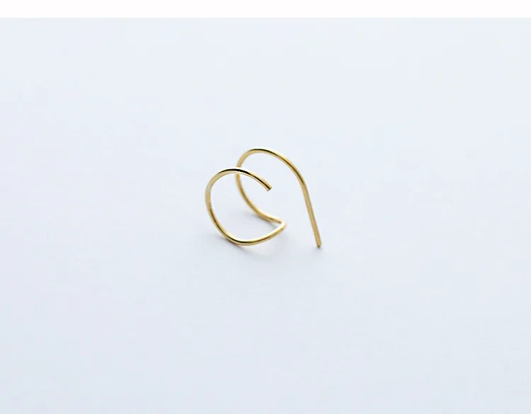 Модные 925 пробы Серебряные Персонализированные минималистичные серьги-гвоздики для женщин хипстерские женские золотые S925 ювелирные изделия подарок
