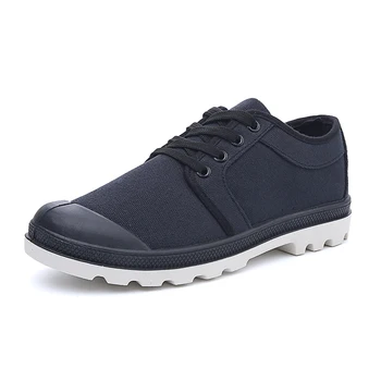 

Pop Nice Low-Top Canvas Shoes Men Outdoors Light Shoes Students Lace Up Solid Spring Summer Male Popular Wild Casual Shoes
