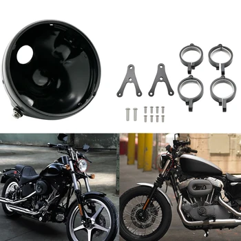 

7 Inch moto Led Headlight Housing Bucket for motor Honda Motorcycle 7" Headlight Mounting Adjustable Bracket Yamaha