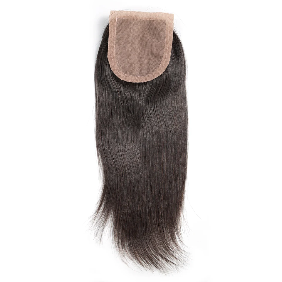 Luvin, перуанские шелковые прямые волосы, " x 3,5", человеческие волосы Remy, средняя часть, отбеленные волосы с детскими волосами, свободная часть