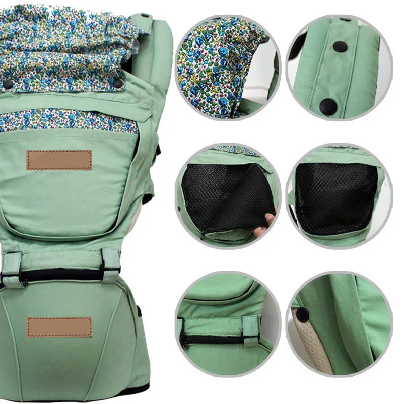 Baby Carrier Newborn Cradle Kids Sling Wrap Pouch Infant Hipseat Adjustable Comfortable Carriers Convenient For Household BB3022 (17)