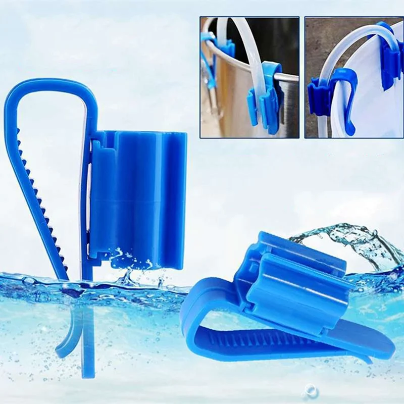 2Pcs Brew Bucket Clip Pipe Plastic Fish Tank Mounting Clip Water Pipe