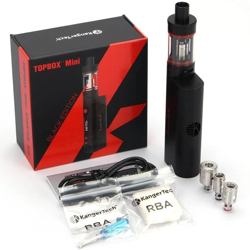 Стартовый набор KangerTech TOPBOX Mini TC OLED 75 Вт с баком атомайзера 4 мл 0 5 Ом серия катушек