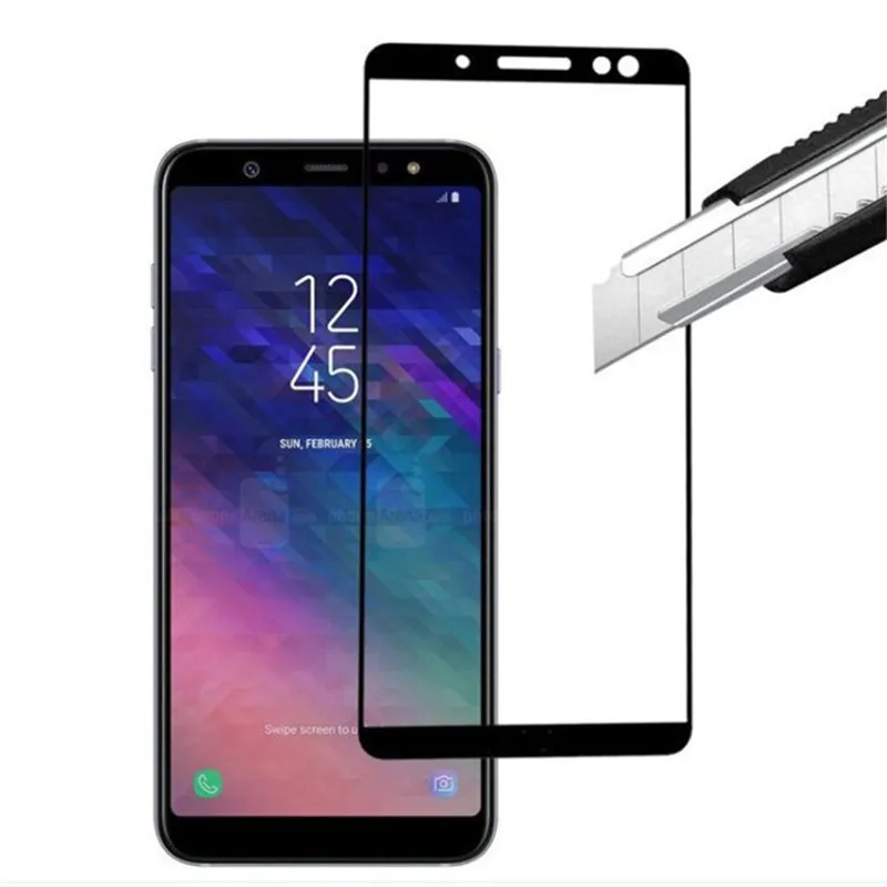 2Pcs-Set-9H-Full-Cover-Tempered-Glass-Screen-Protector-Film-For-Samsung-Galaxy-A6-A6-Plus