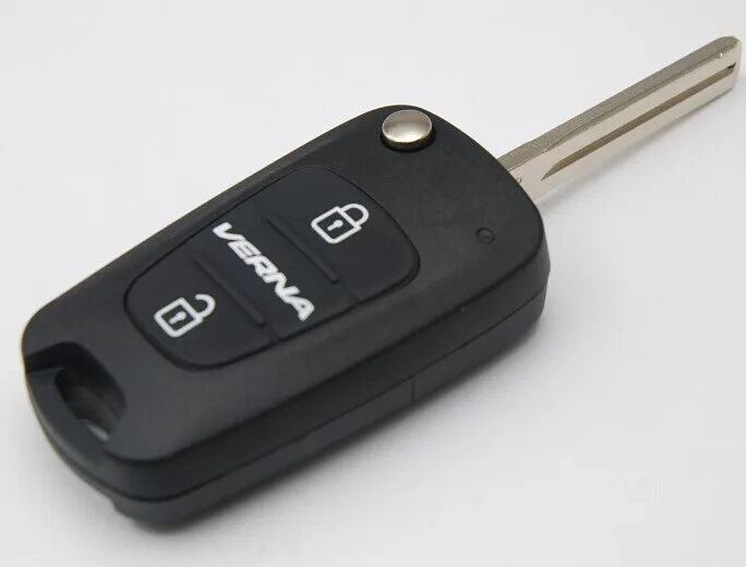 

Car Key Shell 3 Buttons For Hyundai Verna Flip Folding Remote Key Blank case