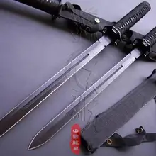 S0266 аниме NETHER двойные мечи нож Черные Лезвия W/нейлоновая оболочка 34"