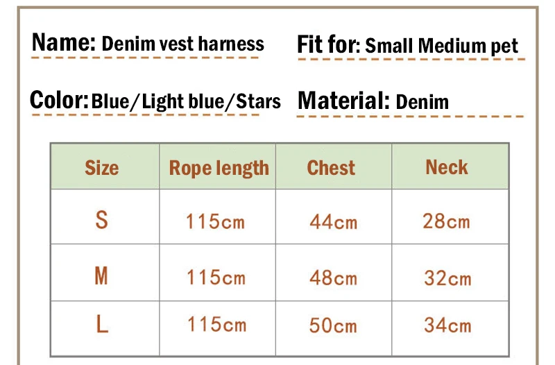 Джинсовый жилет для собак, поводок, набор звезд для маленьких и средних собак, джинсовая одежда, пальто, одежда, одежда, терьер, товары для щенков питомцев