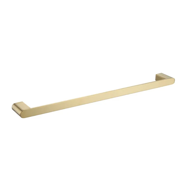 Newly Gold Bathroom Accessories Set Wall Mounted Towel Bar Holder Toilet Paper Holder Brushed Brushed Bathroom Hardware Set Single Towel Bar