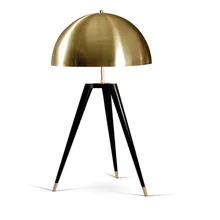 Металлическая настольная лампа на треноге современный золотой гриб Настольный светильник для Гостиная исследование Спальня прикроватная лампа номер дома светильник ing TA056