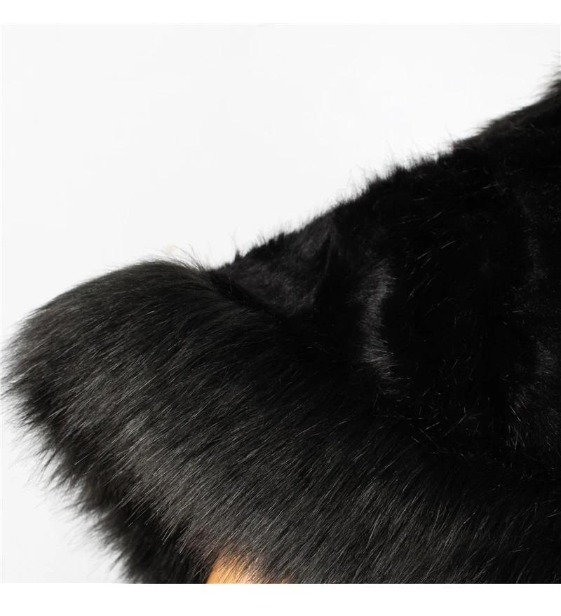 2018 fashion Europe and America party fox fur grass shawl atmosphere elegant noble imitation fur plush shawl (12)
