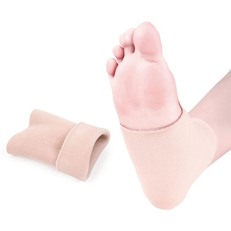 

2pcs =1 pair silicone gel heel protector dry heel pad relieve heel pain achilles spur shock absorption cushion