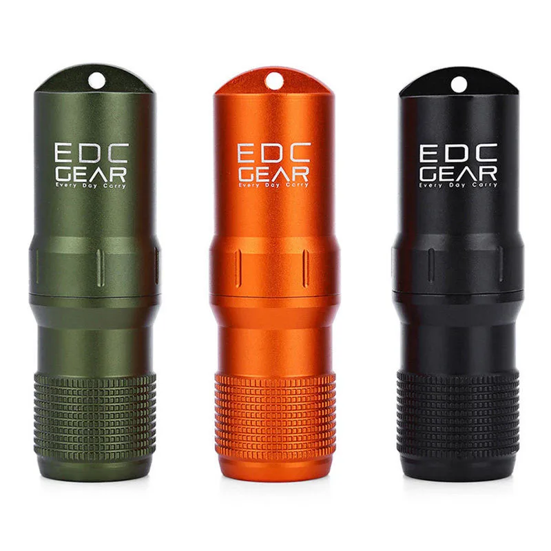 1PCS EDCGEAR EDC Survival Kits CNC Aluminum Waterproof Container Storage Box Case with