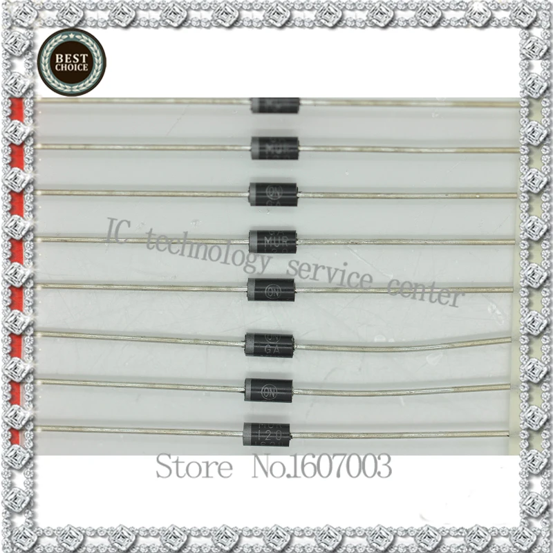 

Fast recovery diode MUR120 1 a 200 v into new original store spot to ensure quality