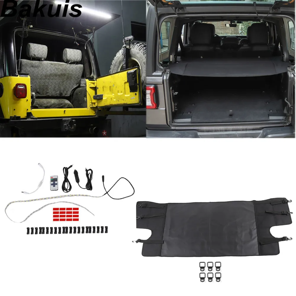 Для Jeep Wrangler JL Вранглер крышка багажника занавес багажника автомобиля задние фонари светодиодный лампы для Jeep Wrangler JL