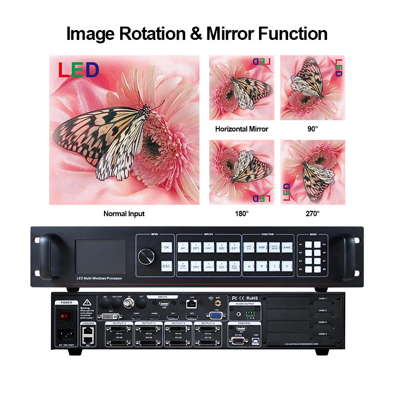 

SC4KS SDI Video splicer processor support 4K*2K 3840*2160 resolution input control led video wall can Customize Resolution