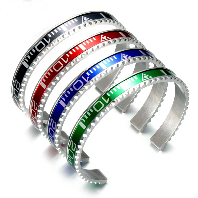

Free Shipping Italian Style Fashion Jewelry 316L Stainless Steel Couple bracelet Speedometer Official Bracelet Men BC-0012