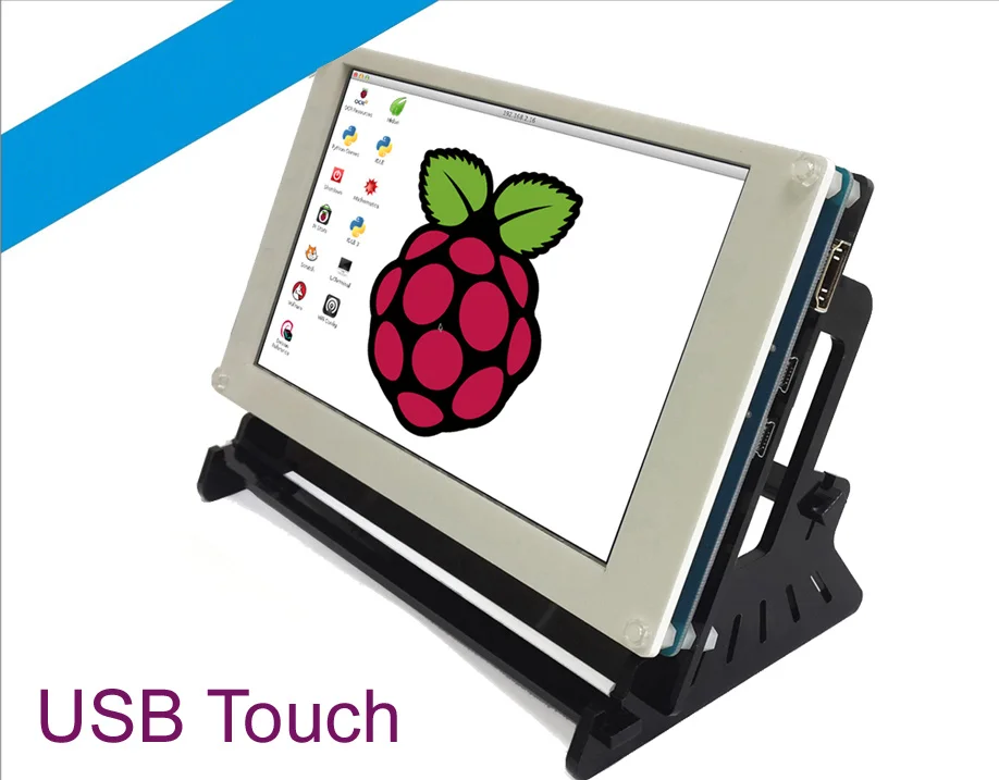 Сенсорный конденсатор для Raspberry pi 3/2B/B + банан Pi Pro BB Black 7 дюймов HDMI ЖК экран 480*800|lcd