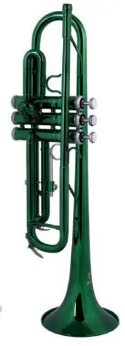 

Brass Bb Trumpet green color suitable for beginner players by Eastern music