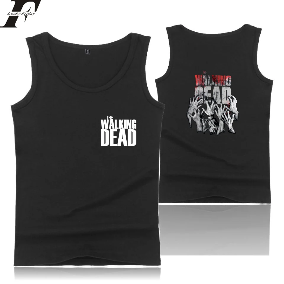 

LUCKYFRIDAYF 2018 The Walking Dead Tank Tops Men/Women Summer Sleeveless Workout Fashion Tank Top Women/Men Fitness Casual Vests