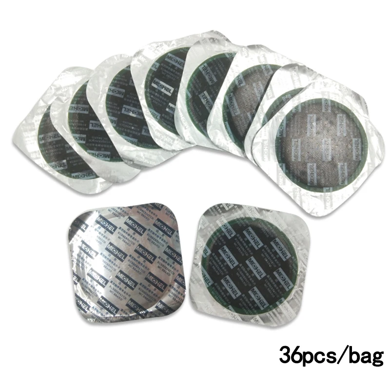 

36pcs/75mm round natural rubber outer tube vacuum tyre cold patch film car tyre repair material For car and truck appropriation