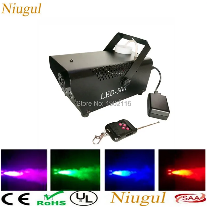 

Wireless Remote Control 500W LED Smoke Machine /Fog Machine With RGB LED Lights /Professional DJ Smoke Ejector /Stage LED Fogger