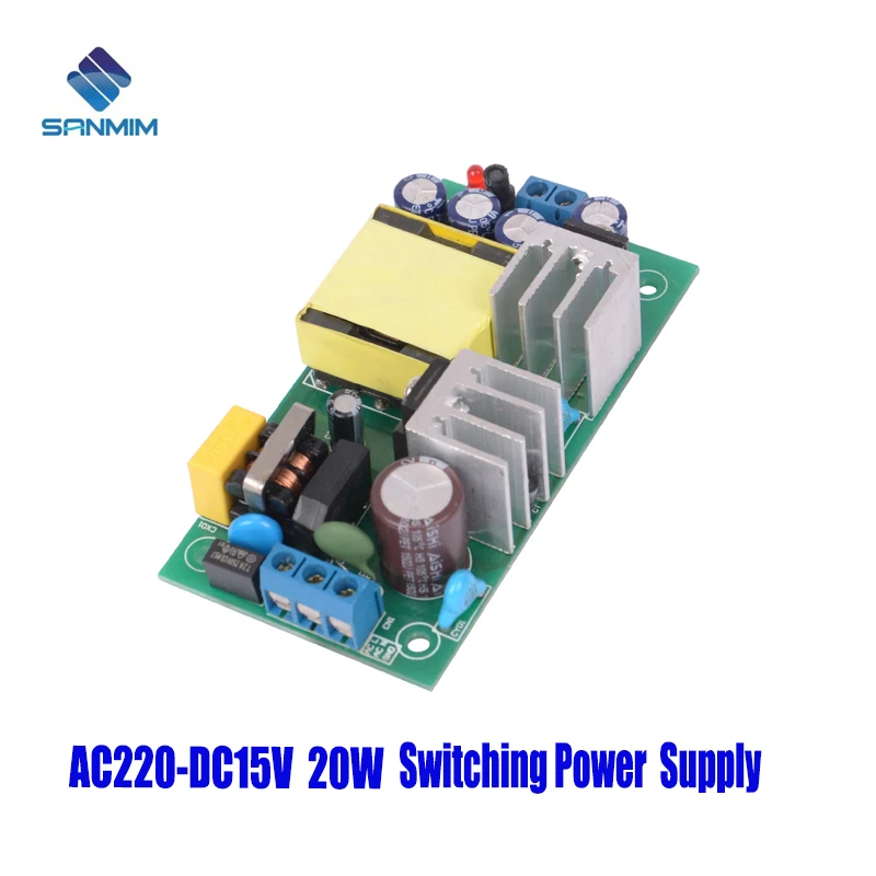 SANMIN AC220V-DC15V 220 A 20 Вт блок питания изолированный модуль источника с до 15 В