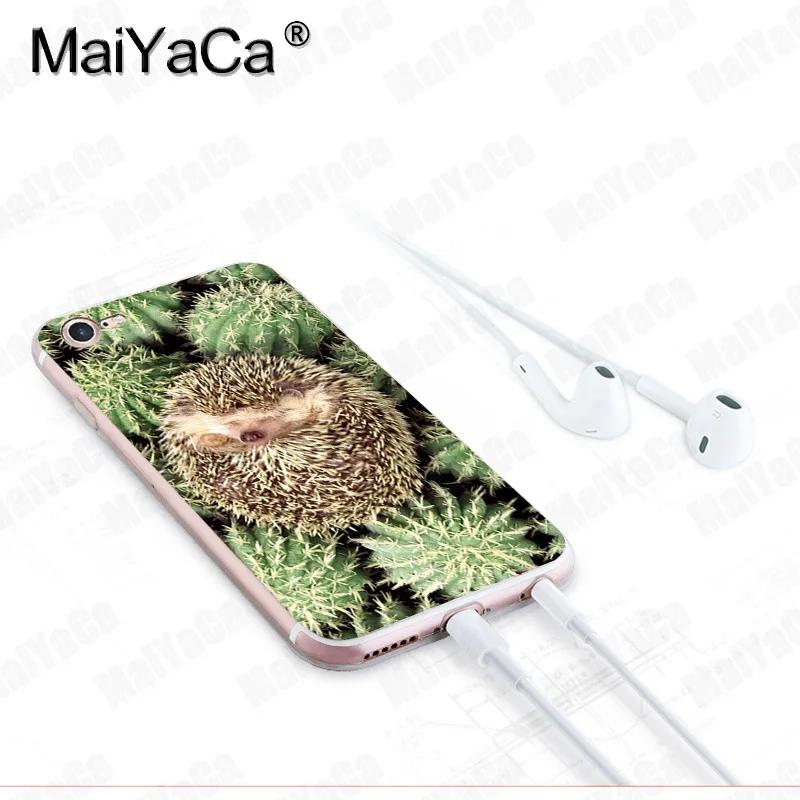 MaiYaCa для iphone 7 6 X чехол с милым животным маленьким ежиком чехол для телефона для iphone 8 7 6 6S Plus X 5 5S XS XR XSMAX