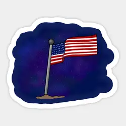 1 шт. Американский флаговый отличительный знак водонепроницаемый для ноутбука автомобиль скейтборд багаж гитара Furnitur стикер