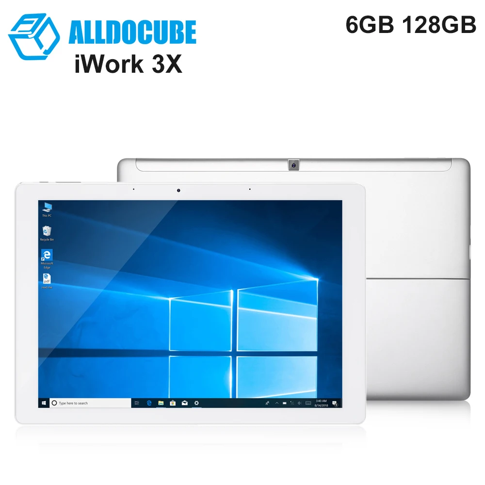 

ALLDOCUBE iWork 3X 2 in 1 Tablet PC 12.3 inch Windows 10 Intel Apollo Lake N3450 Quad Core 2.2GHz 6GB 128GB HDMI Tablets