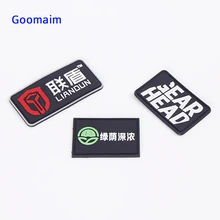 Пользовательские 3D резиновые патч ПВХ патч для germent этикетки руки частного Имя Пользовательские Одежда DIY этикетки для платье