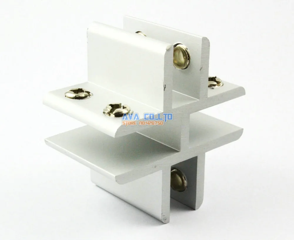 Buy 2 Pieces Cross Style Glass Shelf Clamp Clip