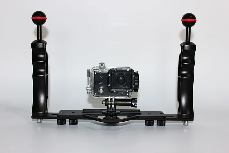Gopro tray Underwater camera tray diving arm Canon Nikon double handled
