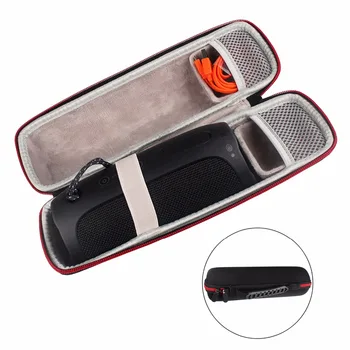 

Carry Travel Protective Cover Case Pouch Bag For JBL Flip 4 Flip3 Flip4 Bluetooth Speaker Extra Space For Plug & Cables