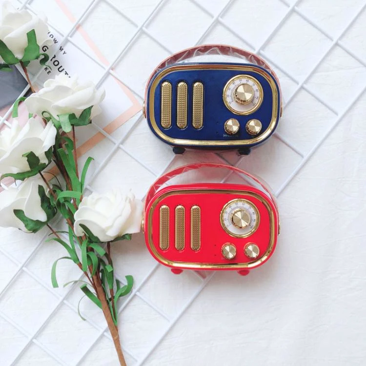 Retro pop portable bluetooth speaker radio lasts